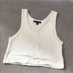 TopShop BEST white basic crop top ever